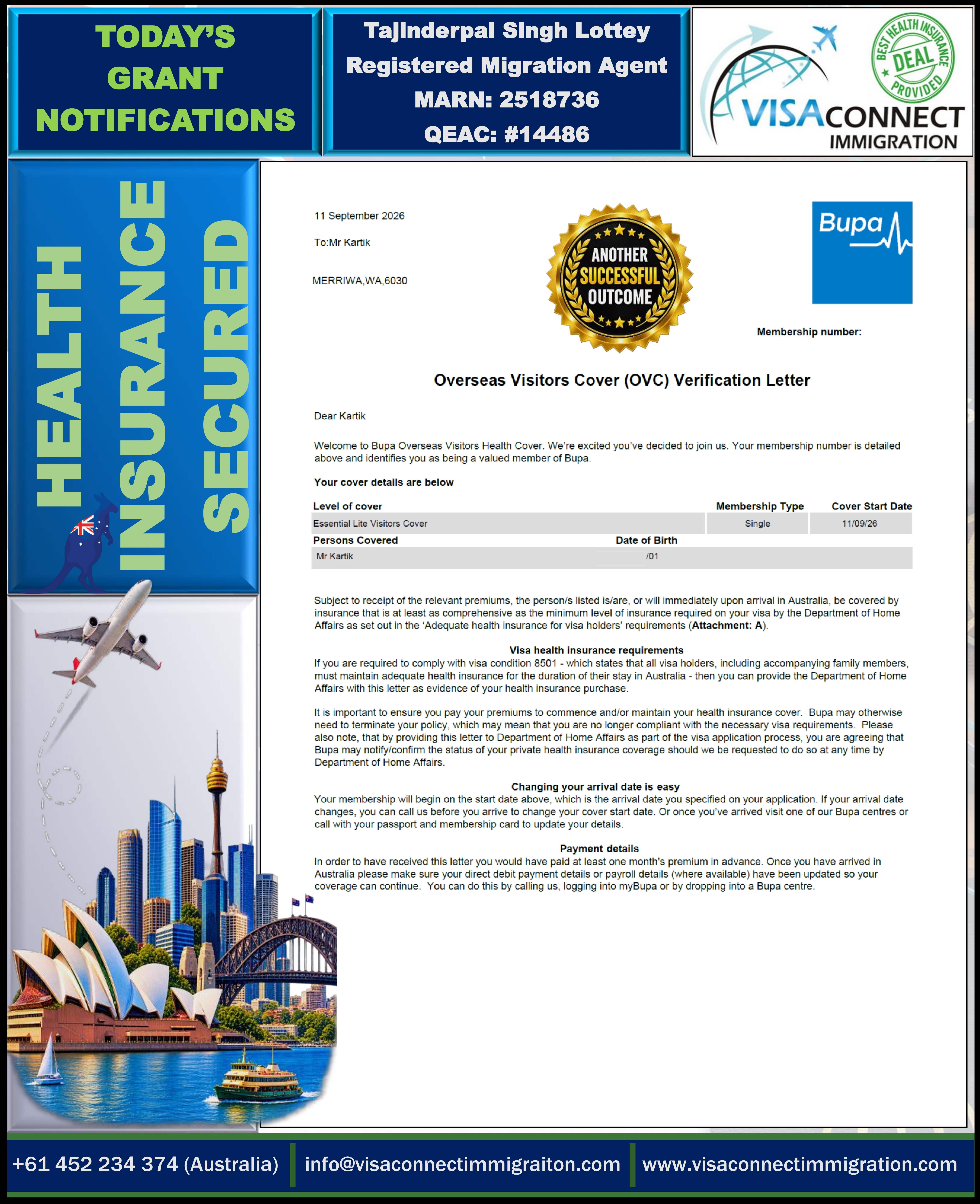 Visa Grant